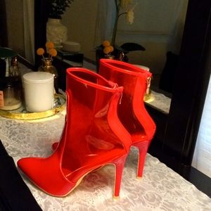 Shoes red with transparency